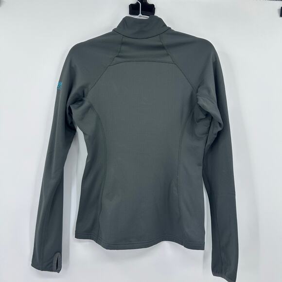 Outdoor Research Women’s Gray Teal Quarter Zip Performance Pullover Womens Sz S - Picture 8 of 12